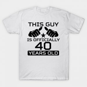 magliette personalizzate per i 40 anni