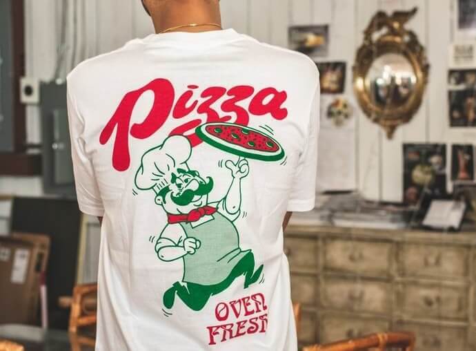 magliette personalizzate per pizzeria