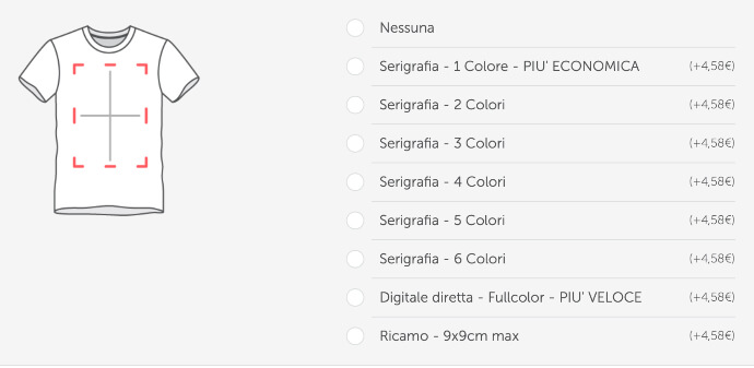  costo stampa digitale su maglietta e serigrafia